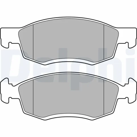 set placute frana,frana disc DELPHI LP2137 — Dacia Logan
