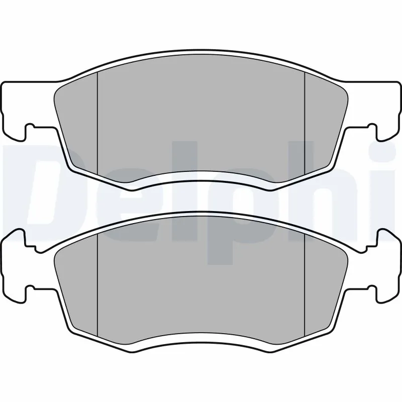 set placute frana,frana disc DELPHI LP2137 — Dacia Logan
