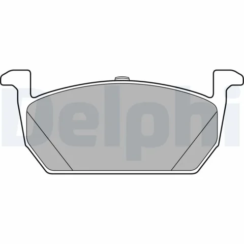 set placute frana,frana disc DELPHI LP3287 — Skoda Fabia