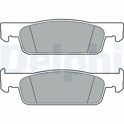 set placute frana,frana disc DELPHI LP3387 — Dacia Logan