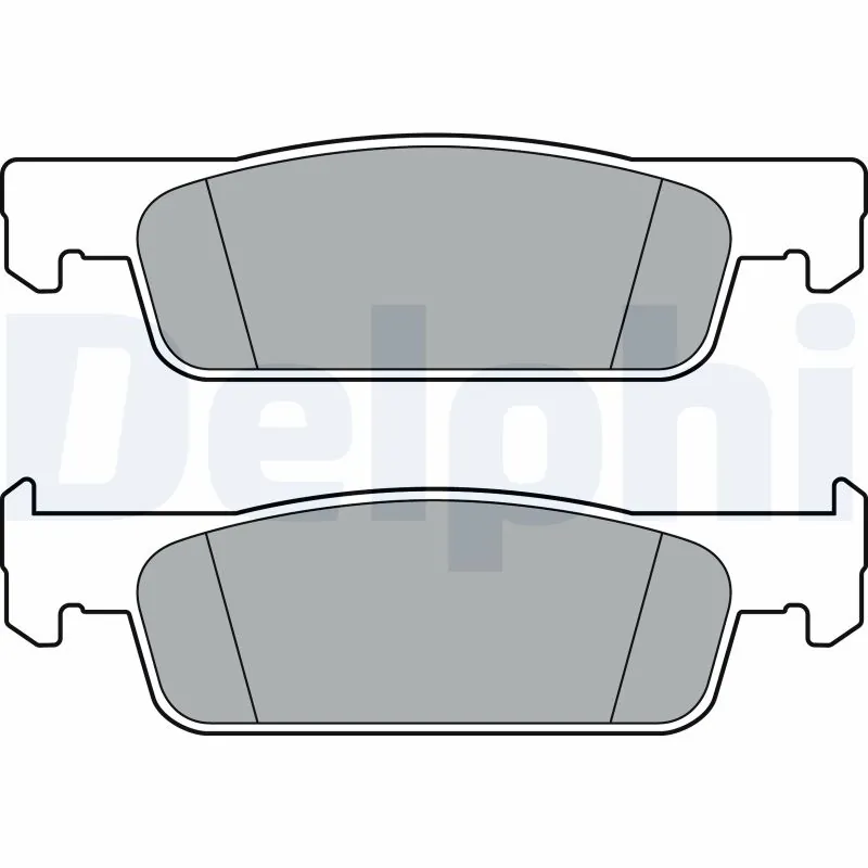 set placute frana,frana disc DELPHI LP3387 — Dacia Logan