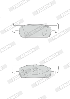 set placute frana,frana disc FERODO FDB4615 — Dacia Logan