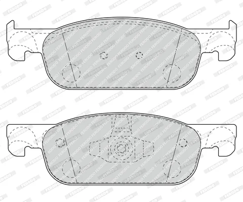 set placute frana,frana disc FERODO FDB4907 — Dacia Logan
