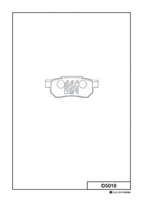 set placute frana,frana disc MK Kashiyama D5018 — Dacia Logan