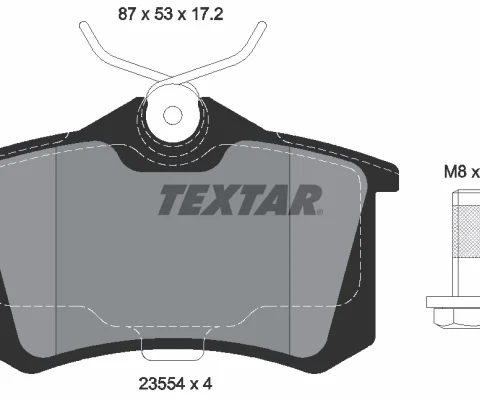 set placute frana,frana disc TEXTAR 2355402