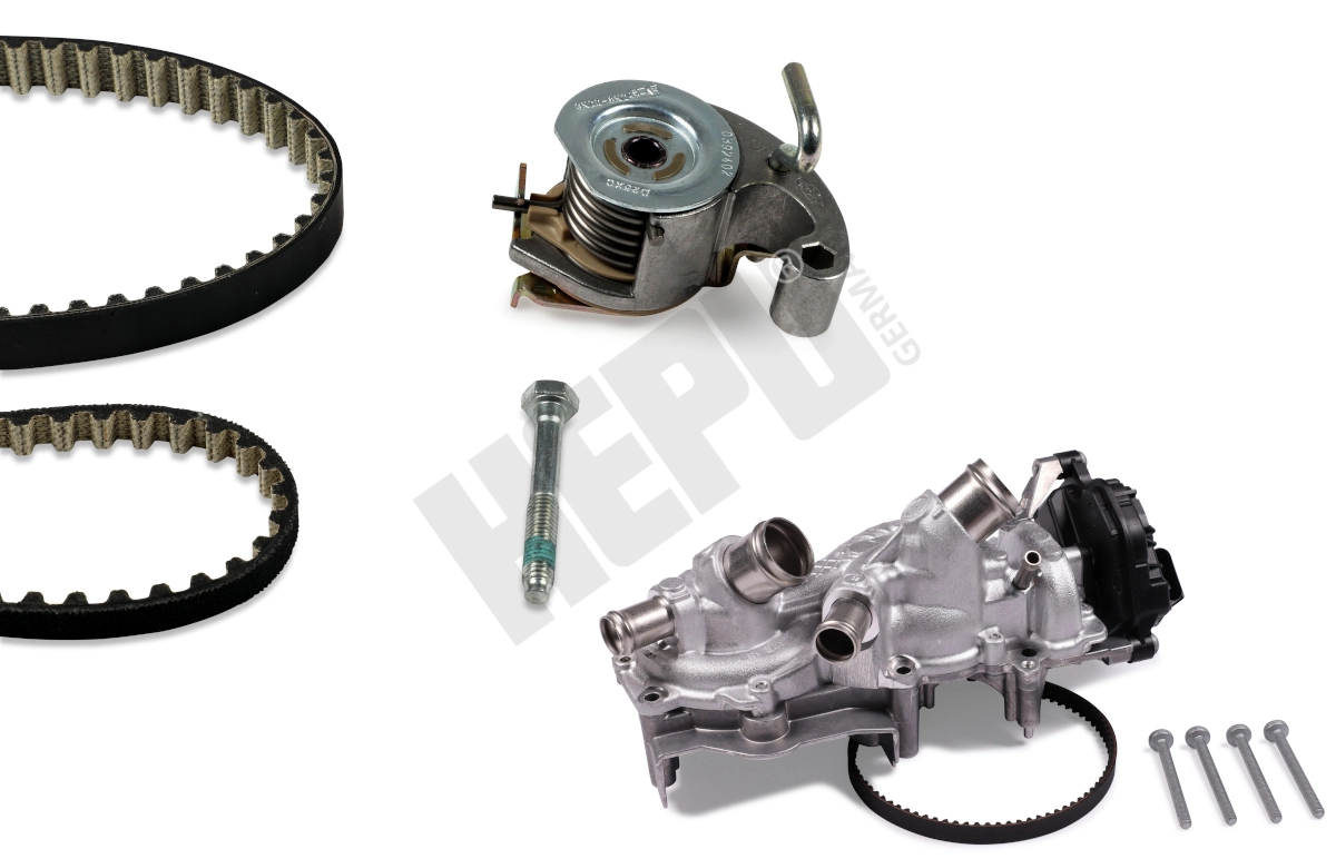 Set pompa apa + curea dintata HEPU PK55010 — Skoda Fabia
