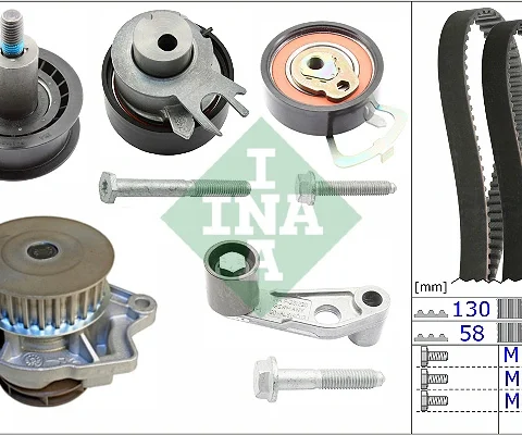 Set pompa apa + curea dintata Schaeffler INA 530 0089 31 — Skoda Fabia