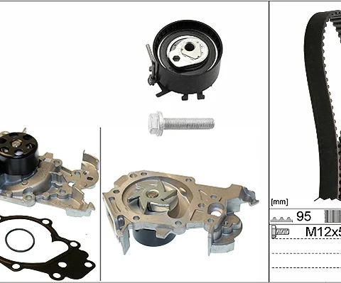 Set pompa apa + curea dintata Schaeffler INA 530 0195 30 — Dacia Logan