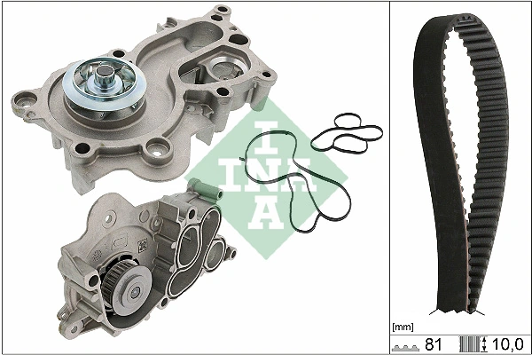 Set pompa apa + curea dintata Schaeffler INA 530 0744 30 — Skoda Fabia