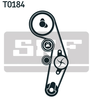 Set pompa apa + curea dintata SKF VKMC 01250-2 — Skoda Fabia